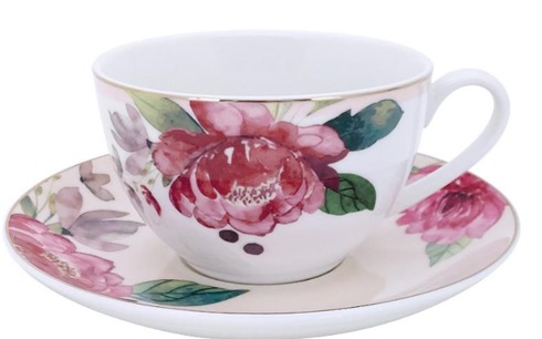 Чайный набор Jewel Пион, 12 предметов (нью бон) фото 3